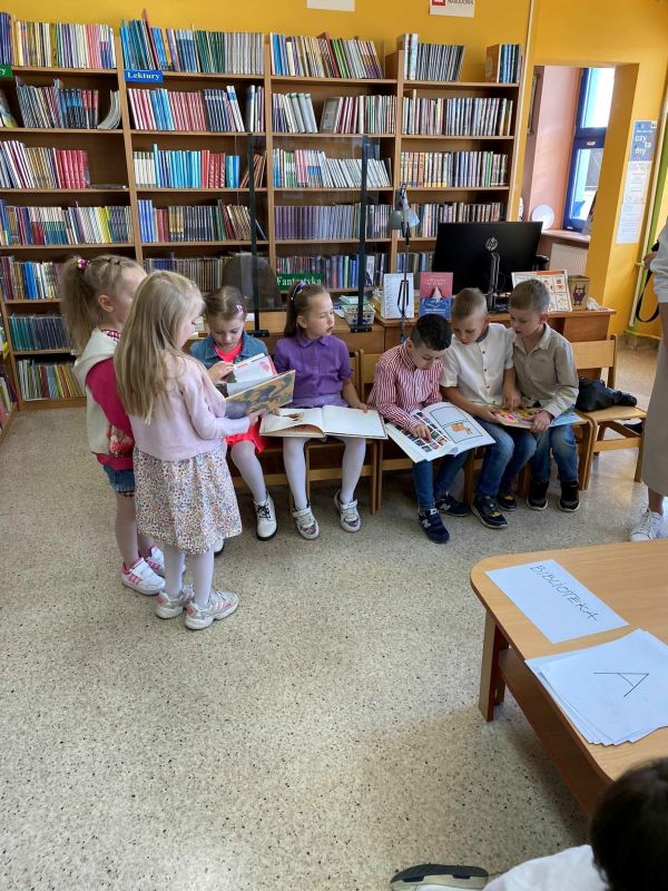 11 Grupa Sowy w bibliotece